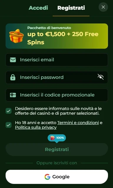 Registrazione e KYC